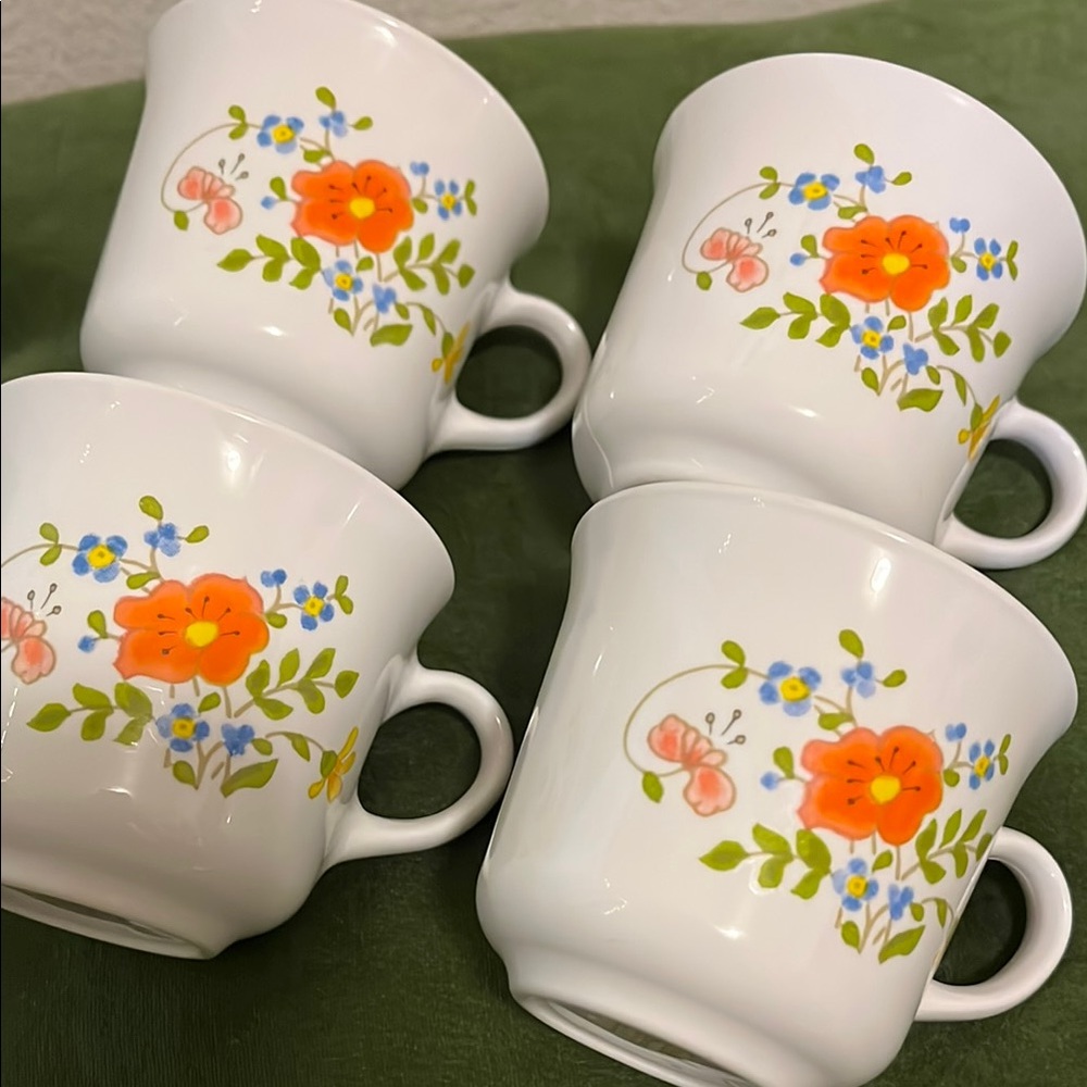 Vintage Floral Corelle Corning Wear Mugs - Picture 13 of 16